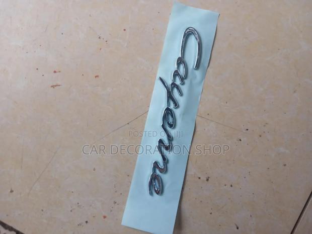Cayenne Letter Replacement Decal Badge