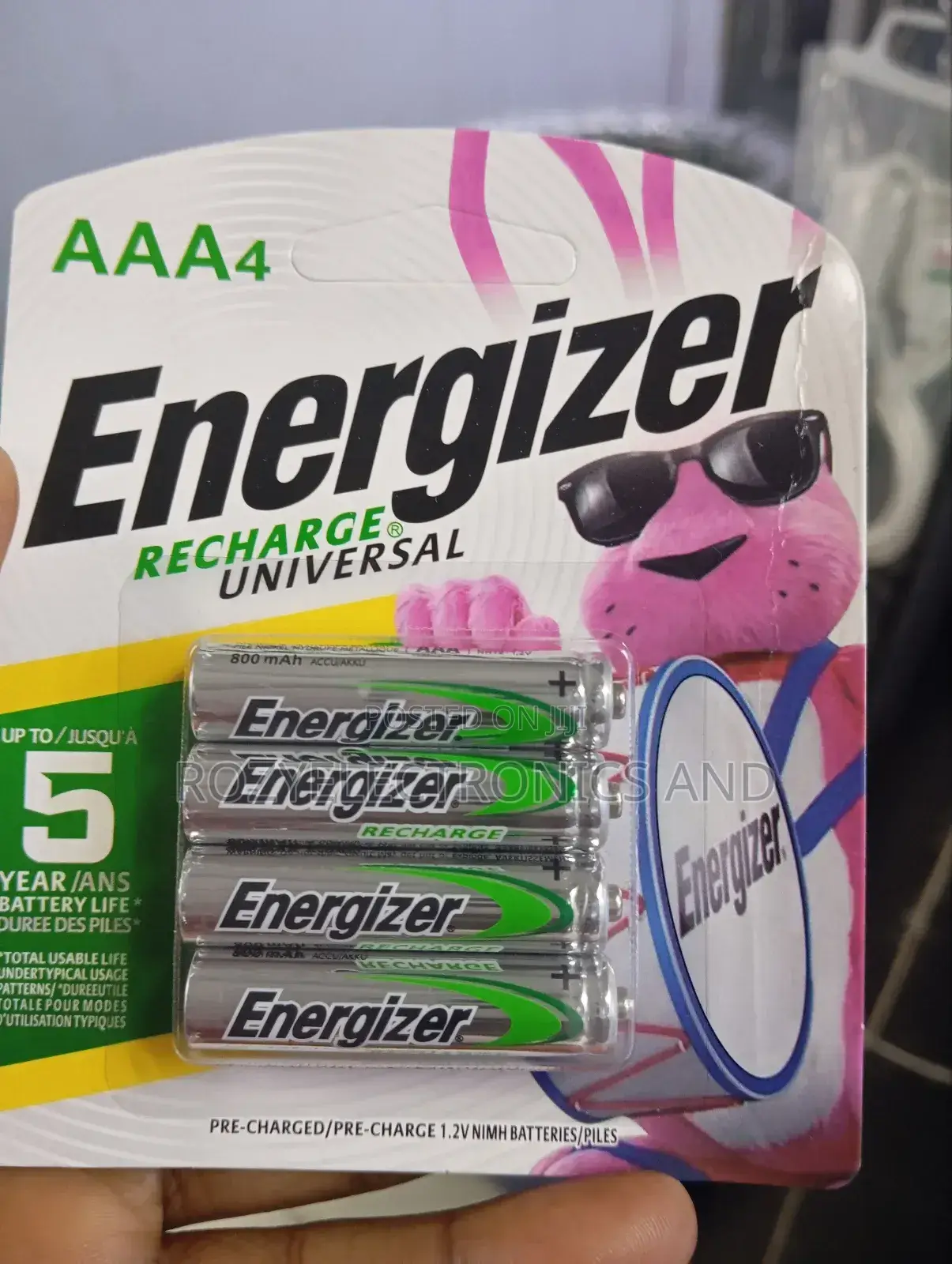 Tripple Aaa Energiser Battery Rechargeable