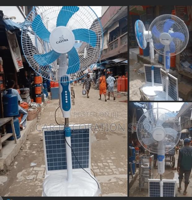 Stand Fan Ac/Dc ,With Solar Panel and Charger - main view