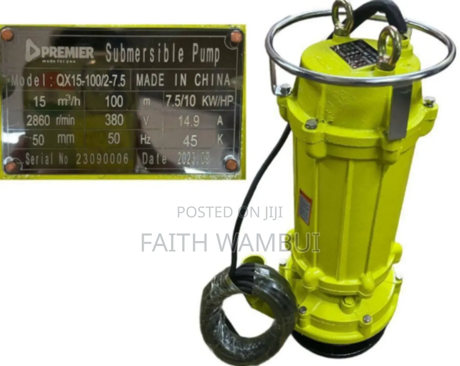 Mining Pump/Submersible Outlet 3 Phase/10hp Submersible Pump