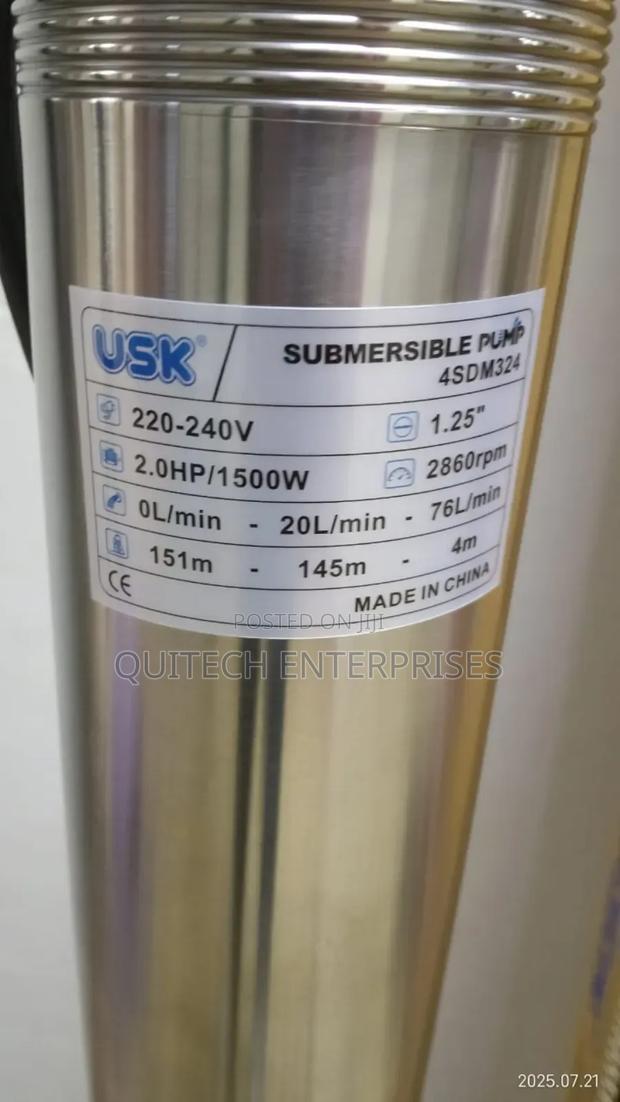 2hp Usk Submersible Pump/Electric Pump - main view