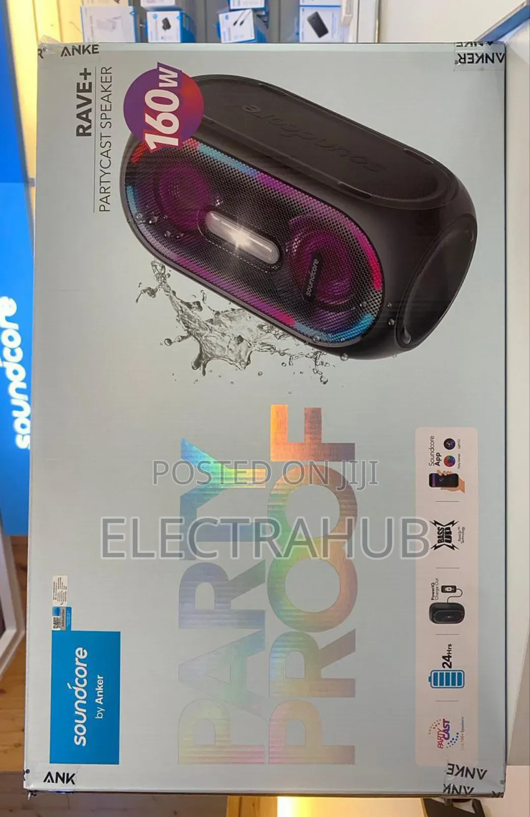 Anker Soundcore Rave+ 160w Partycast Speaker New Sealed