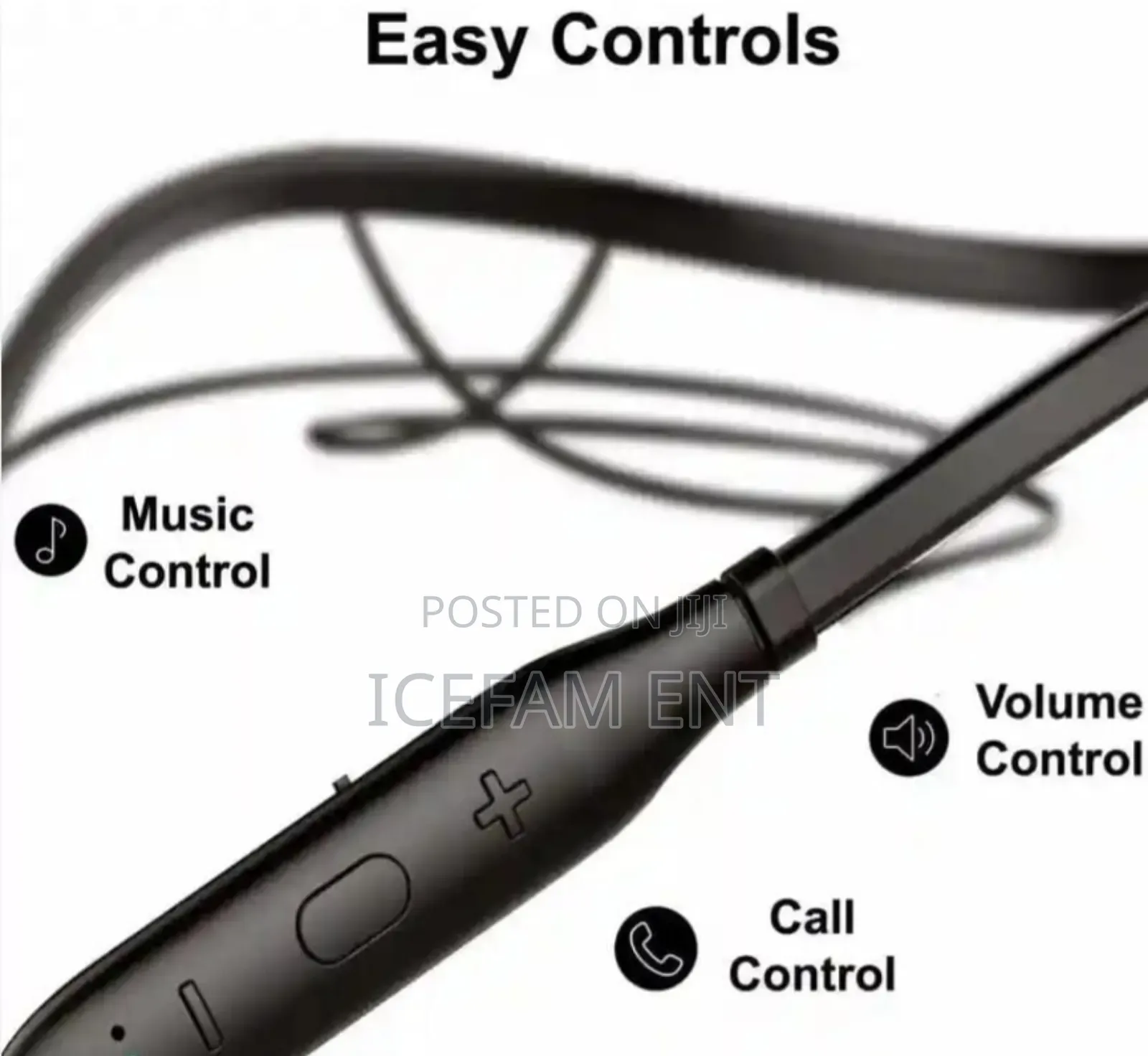 U I Wireless Neckband Earphone