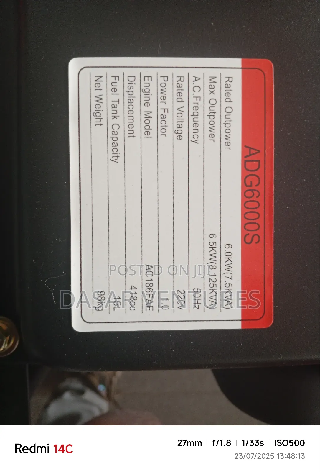 Desel Generator 8kva