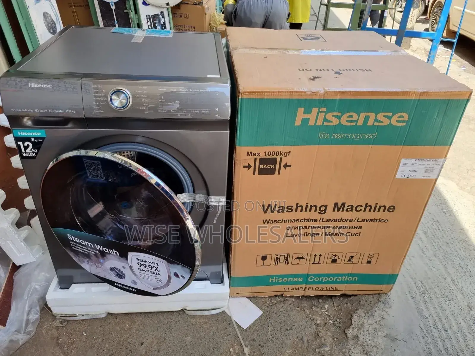 Front Load Hisense Washing Machines 12kg Wash And Spin