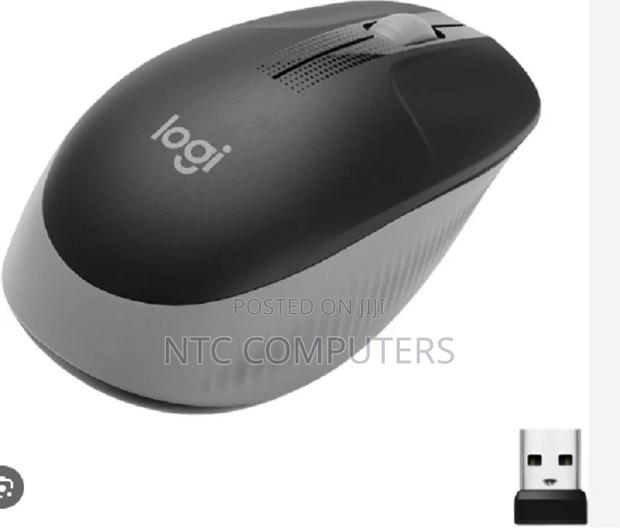 Logitech Wireless Mouse Full Size M191 - Mid Grey - main view