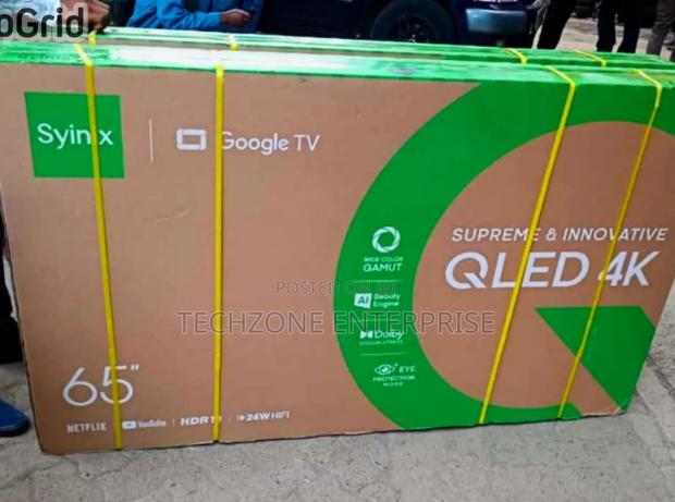 Google Tv - Syinix Google Qled 65 Flameless Tv - main view