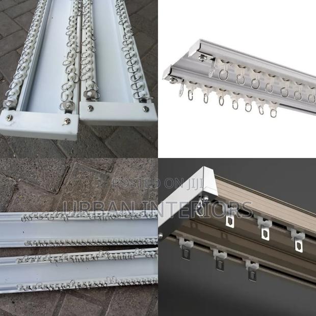 Double Curtain Rails With Accessories Double Curtain Rails