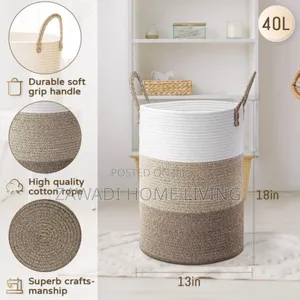 The Cotton Rope Handwoven Storage Basket