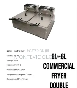 Electric Fryer Double 6l+6l