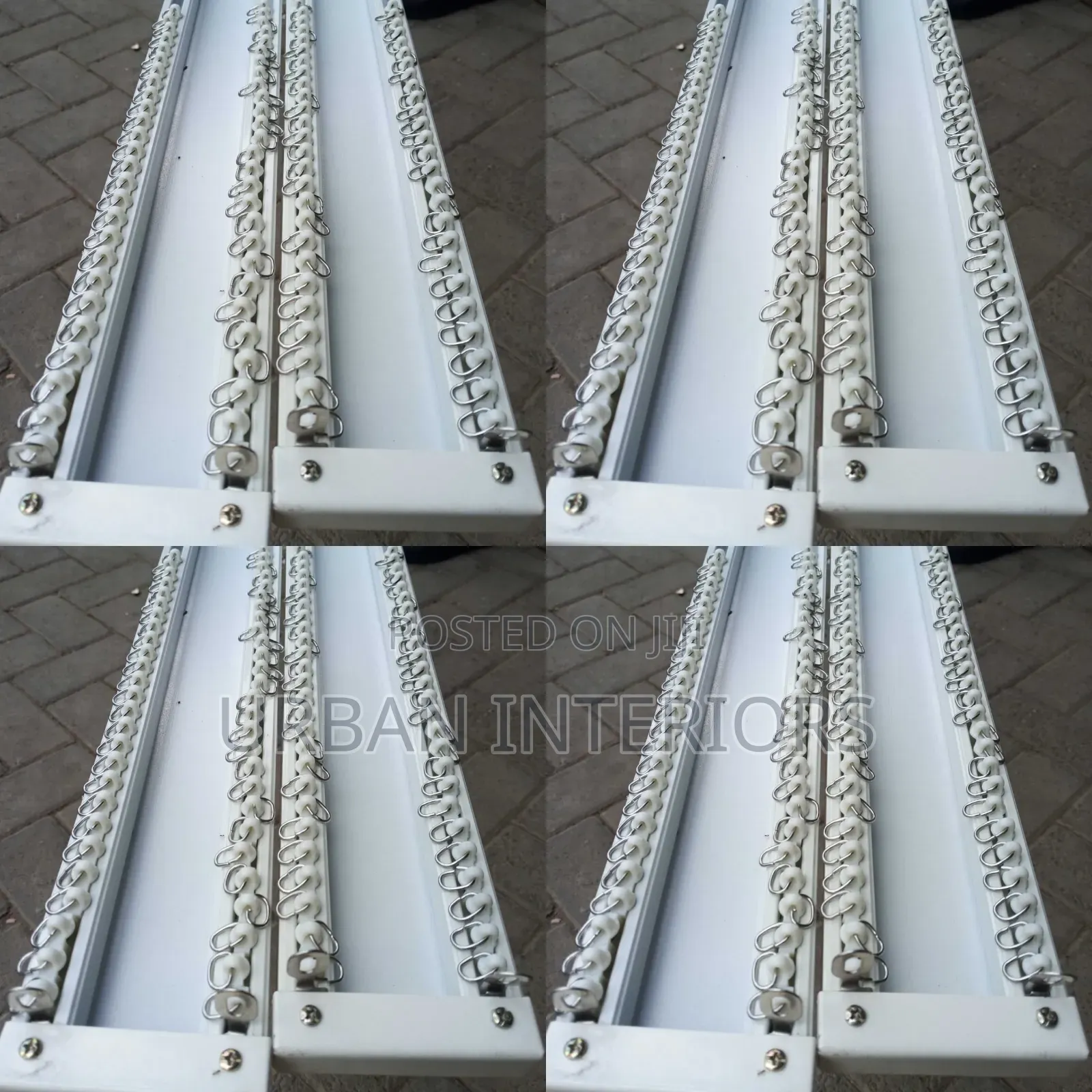 Double Aluminum Rails for Curtains Sheers