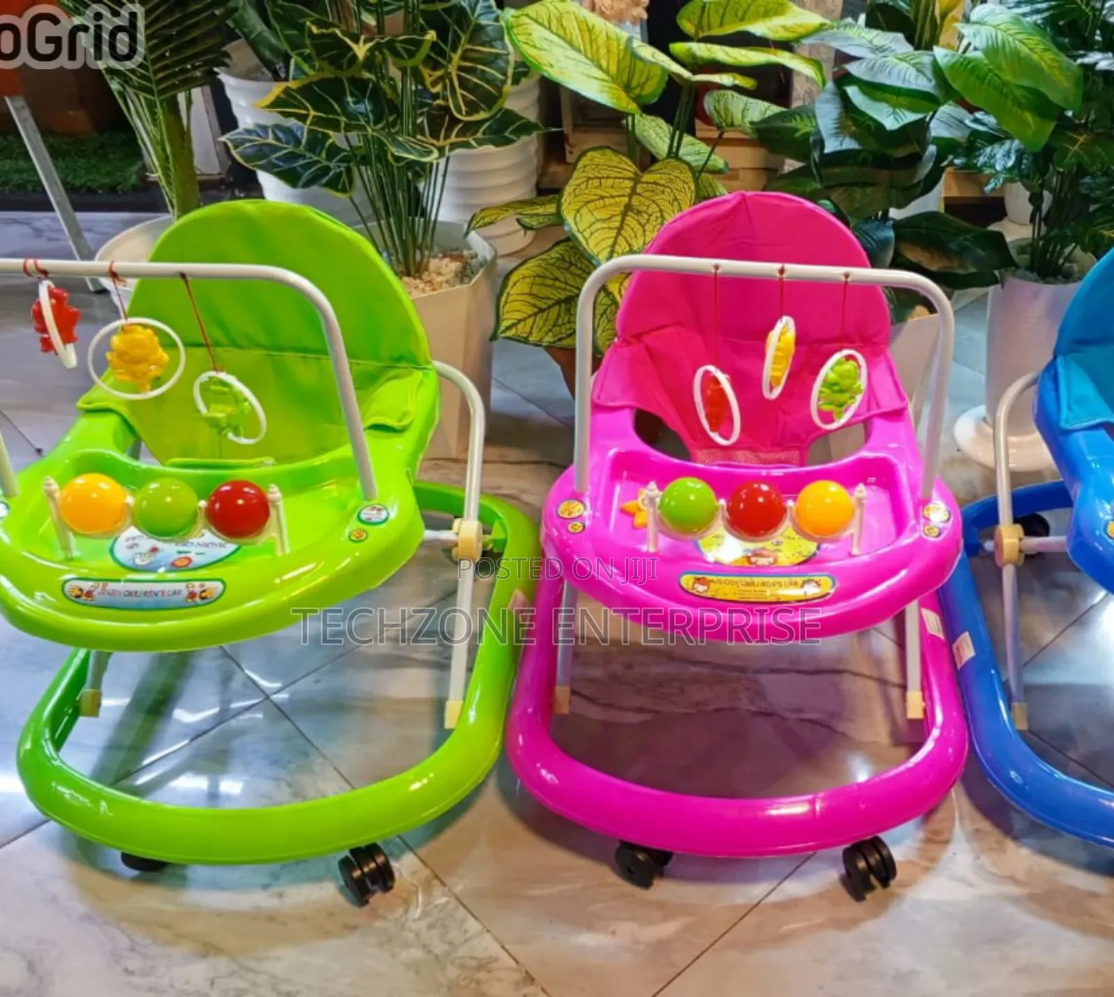 Foldable Baby Walker With Wheels and Melody 
