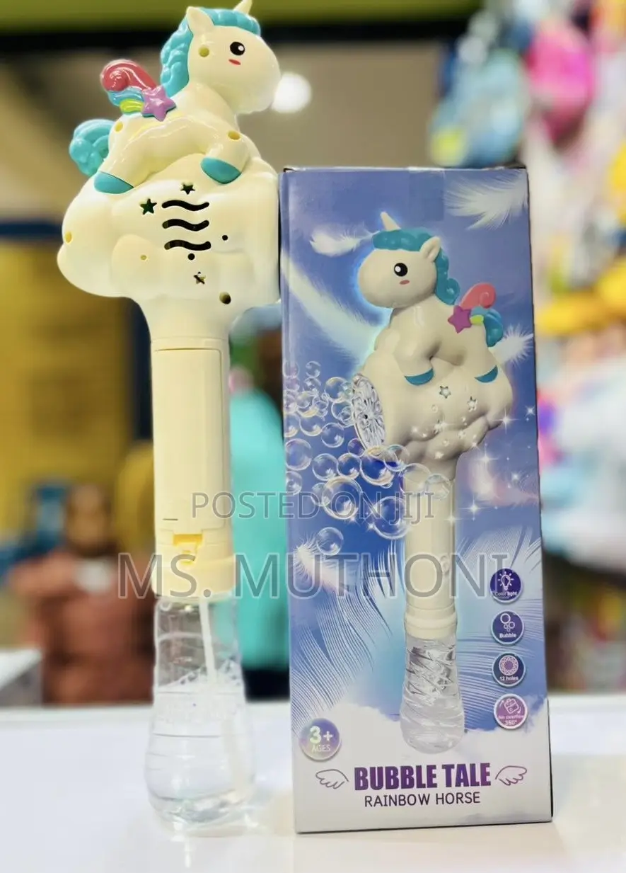 Bubble Tale Rainbow Horse Bubble Gun