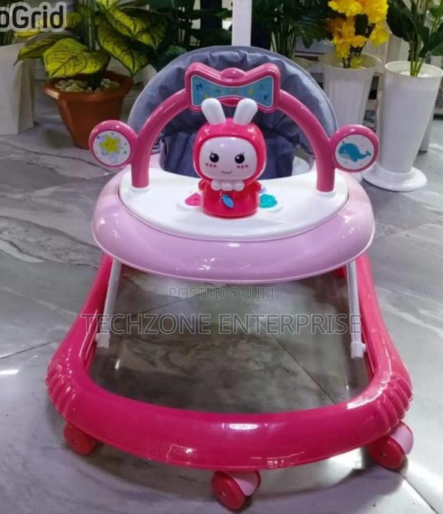 Height Adjustable Baby Walker With a Push Handle - main view