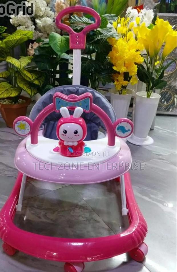 Height Adjustable Foldable Baby Walker With a Push Handle  - main view
