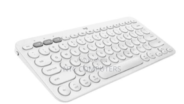 Logitech K380s Multi-Device Bluetooth Keyboard Tonal White - main view