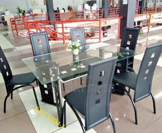 Executive Glass Dinning Table,-6 Seater - main view
