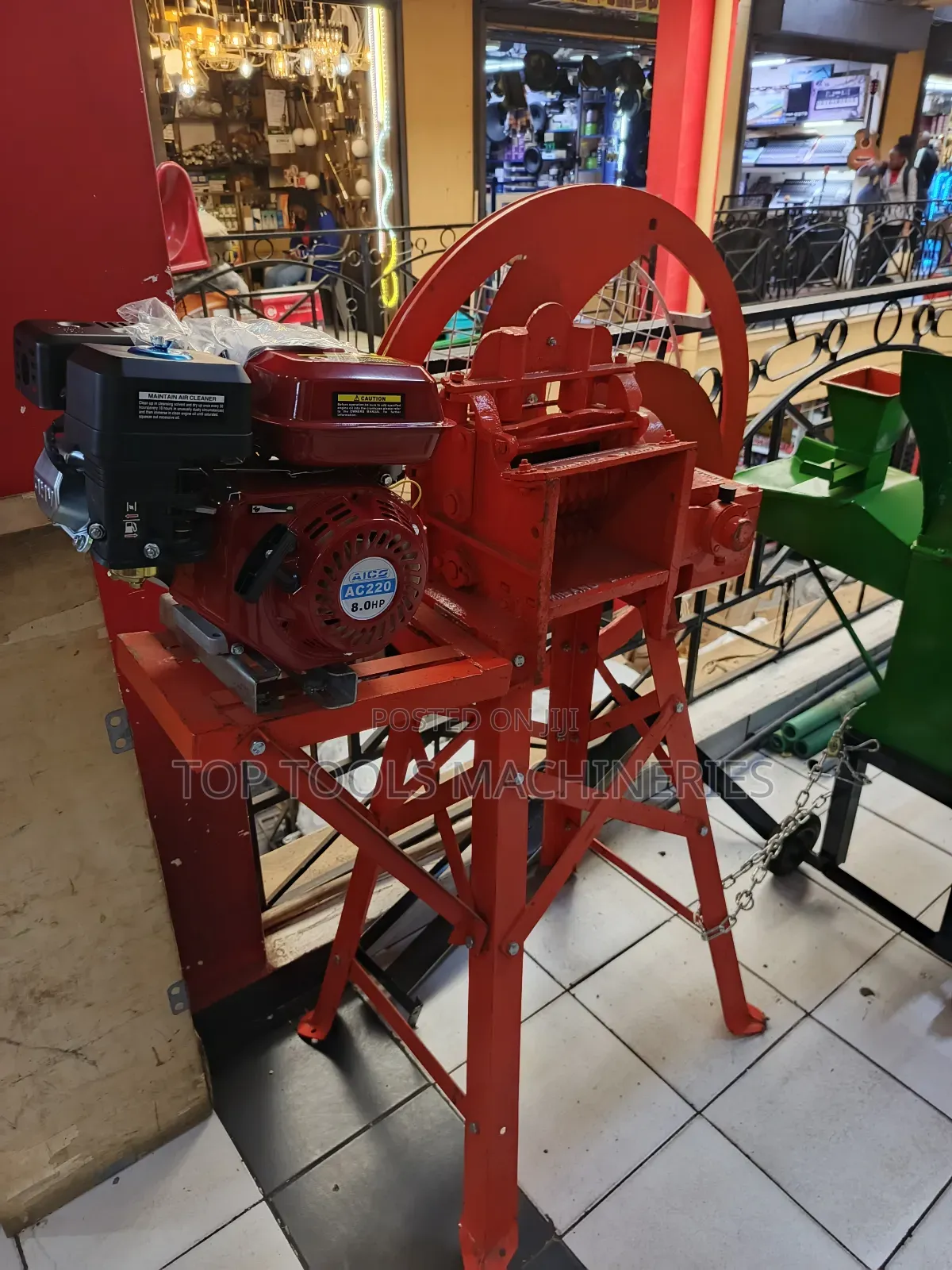 Chaff Cutter Three Blade Complete With Engine