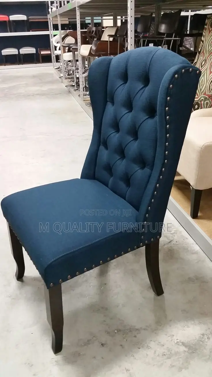 Navy Blue Modernized Armchair