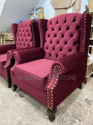 Maroon Classy Chesterfield King Chairs