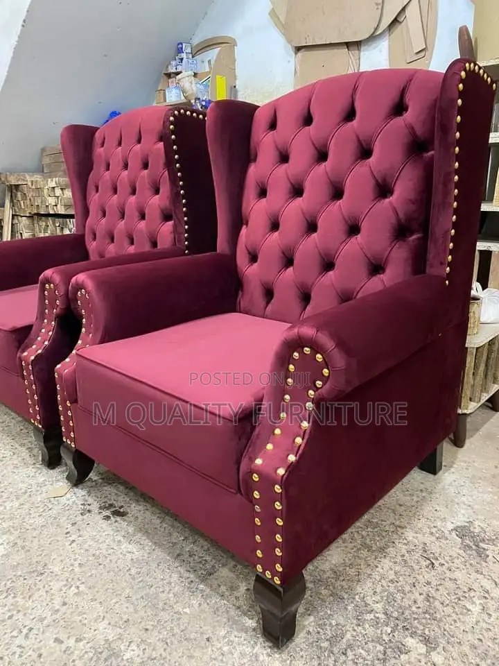 Maroon Classy Chesterfield King Chairs