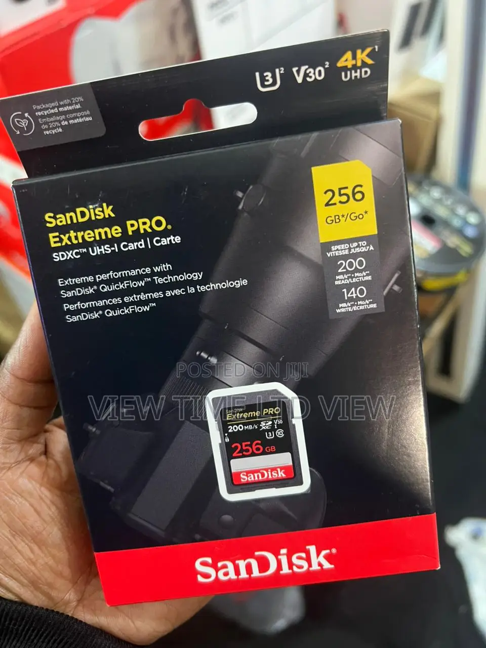 Sandisk Extreme Pro 256gb Sd Card 200mb/S
