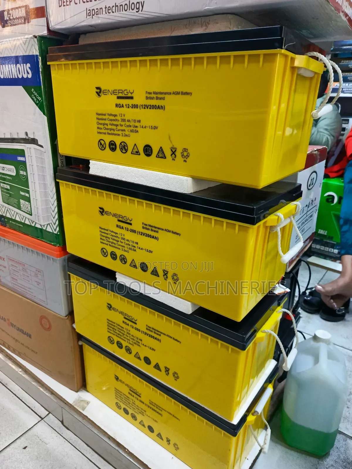 Renergy 200ah 12v Agm Battery Heavy Duty