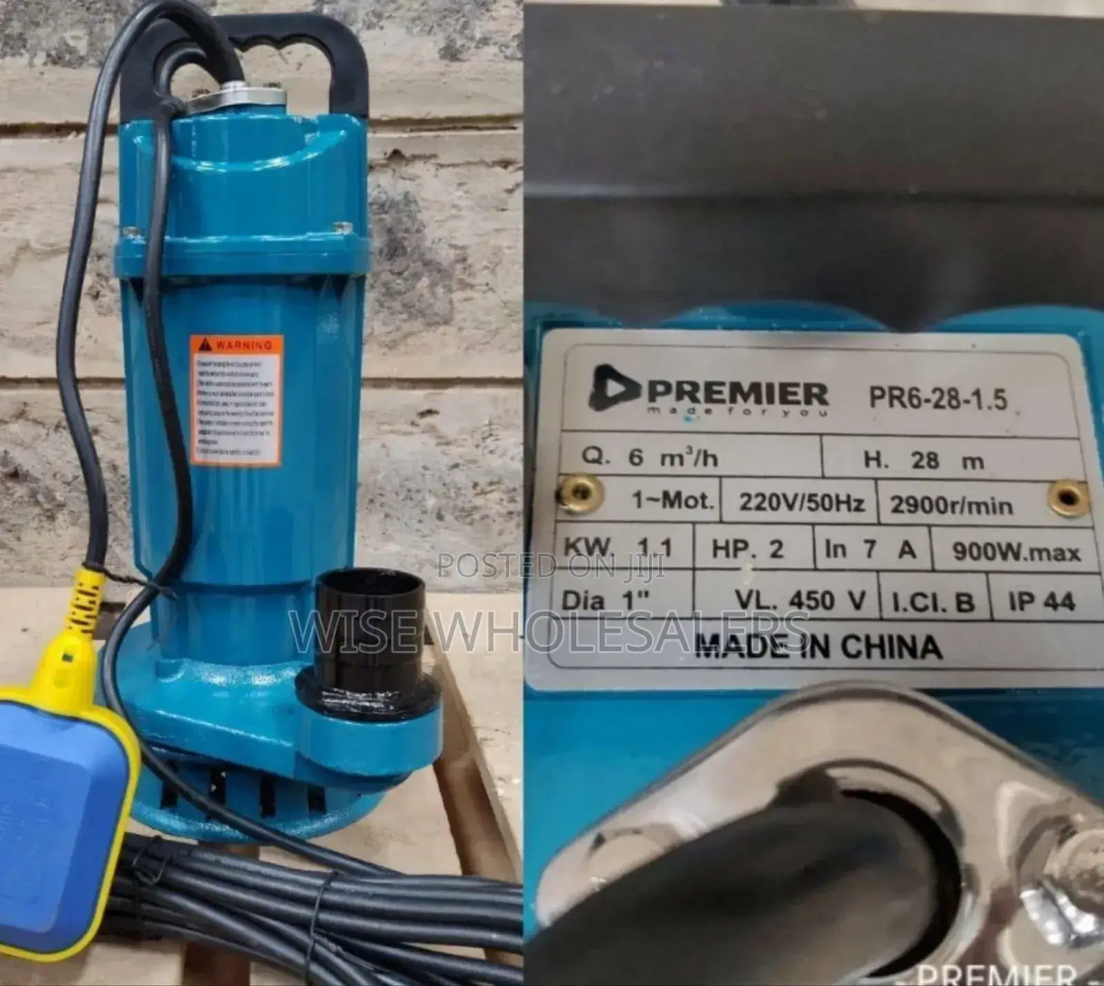 Premier 2hp Pump 450v Available