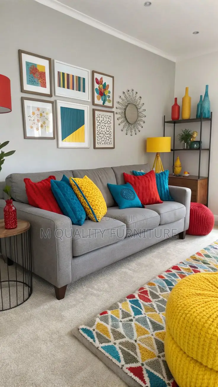 Gray 3 Seater Modernized Sofa