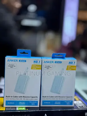 Anker Zolo Power Bank(20000 Mah, Built-in Usb-c Cable)