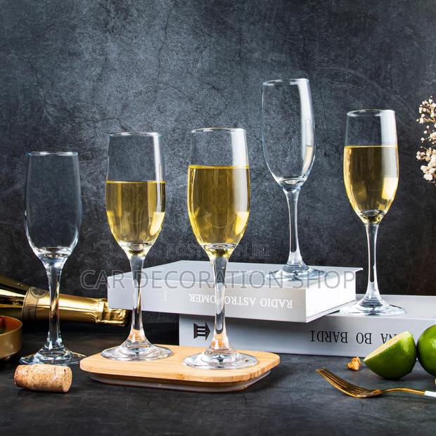 6pcs Champagne Flutes Glasses Set - main view