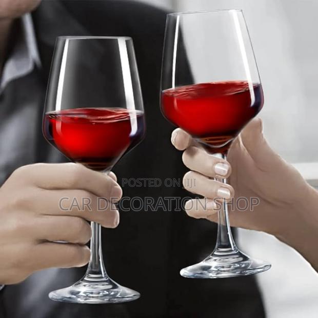 6pcs Crystal Clear All Purpose Wine Glasses - main view