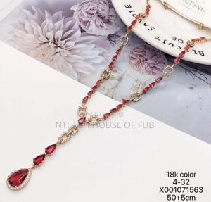 Luxury Neck Piece Red Stone - main view