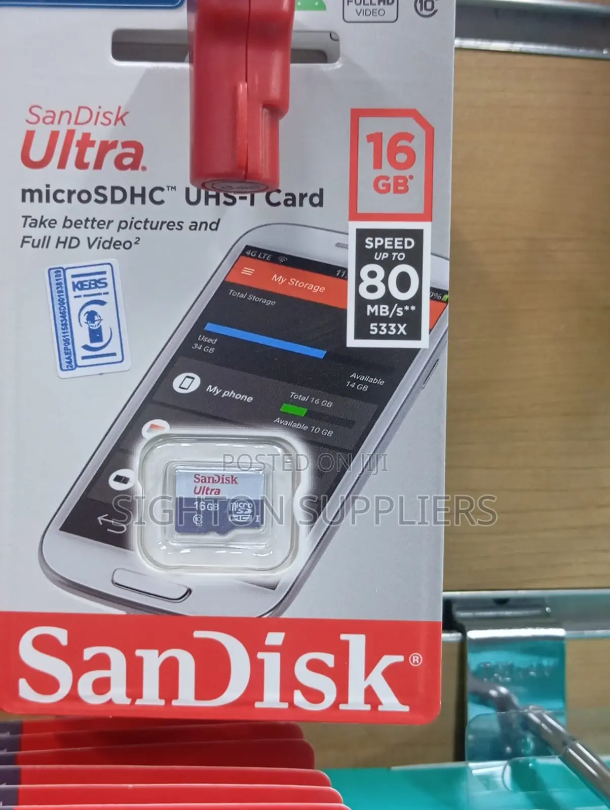 Sandisk 16gb Ultra Class 10 Microsd