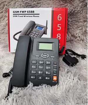 New Ets 6588 GSM Fixed Wireless Phone With Sim Card Slot