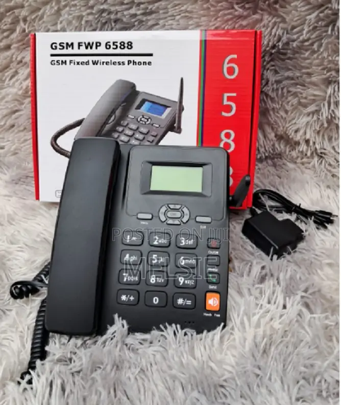 New Ets 6588 GSM Fixed Wireless Phone With Sim Card Slot