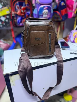 Jeep Shoulder Chest Bags Leather Unisex