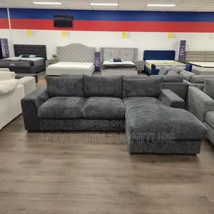 Gray Comfy 5 Seater Modern Sofa
