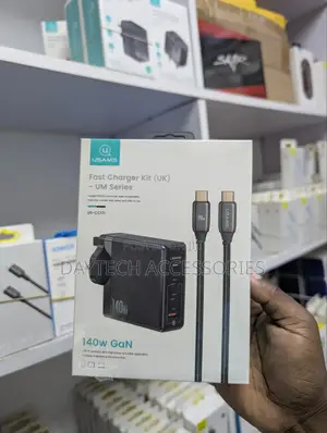 Usams 140w Gan Fast Charger Kit (Uk) From the Um Series