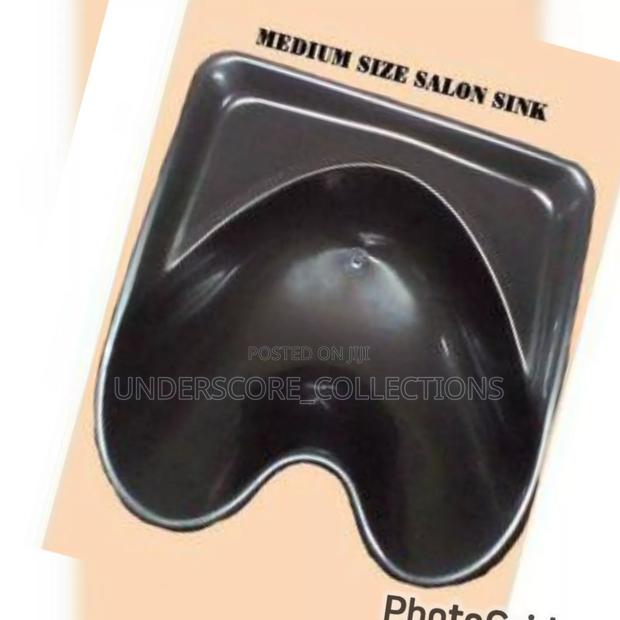 Black Medium Size Salon Sink - main view