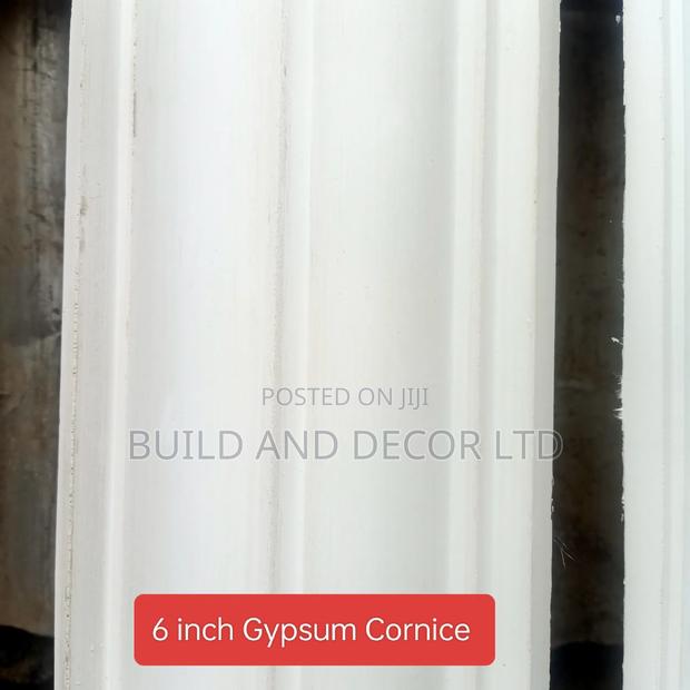 6-Inch Plain Gypsum Cornice