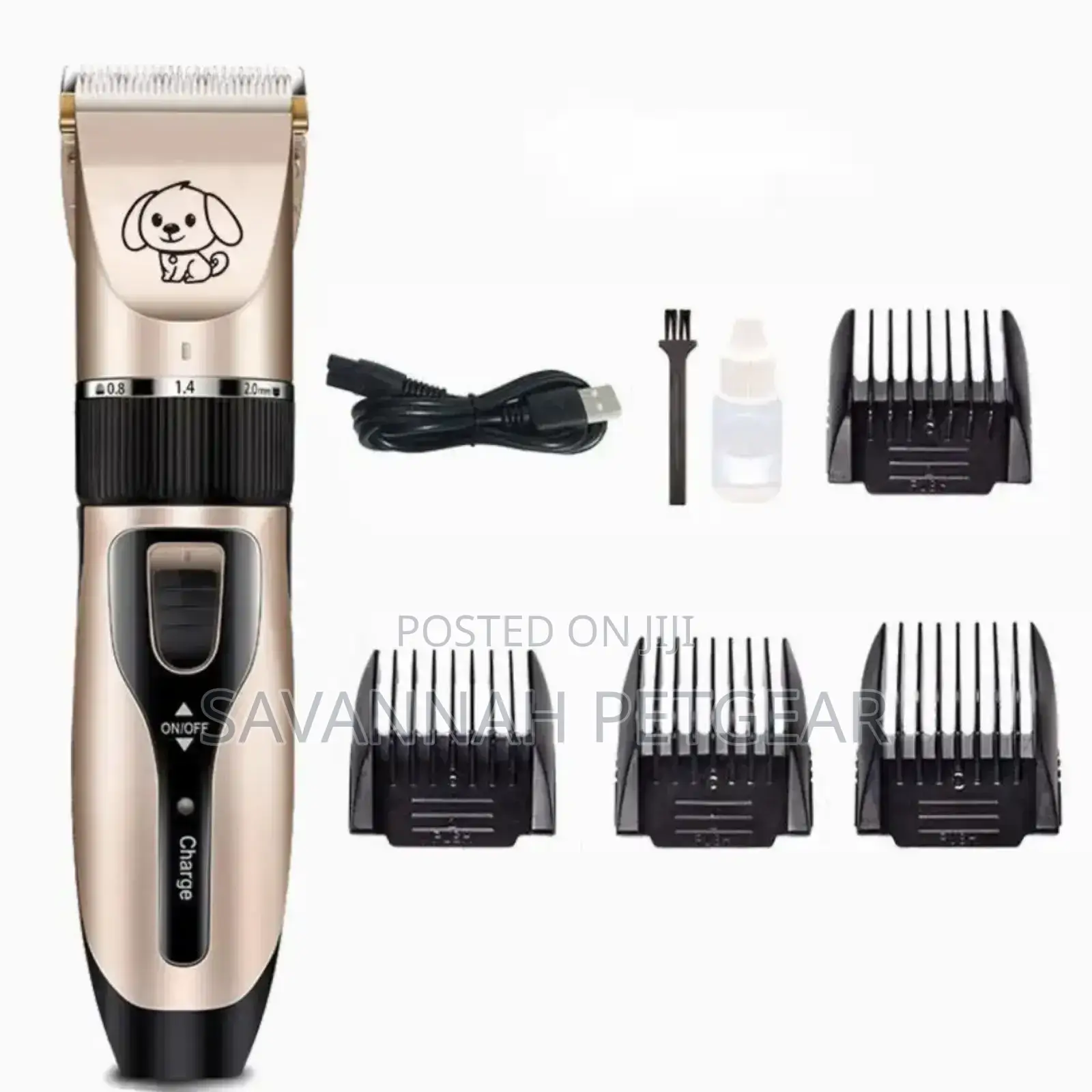 Heavy Duty Cordless Pet Hair Trimmer With Extra Accessories