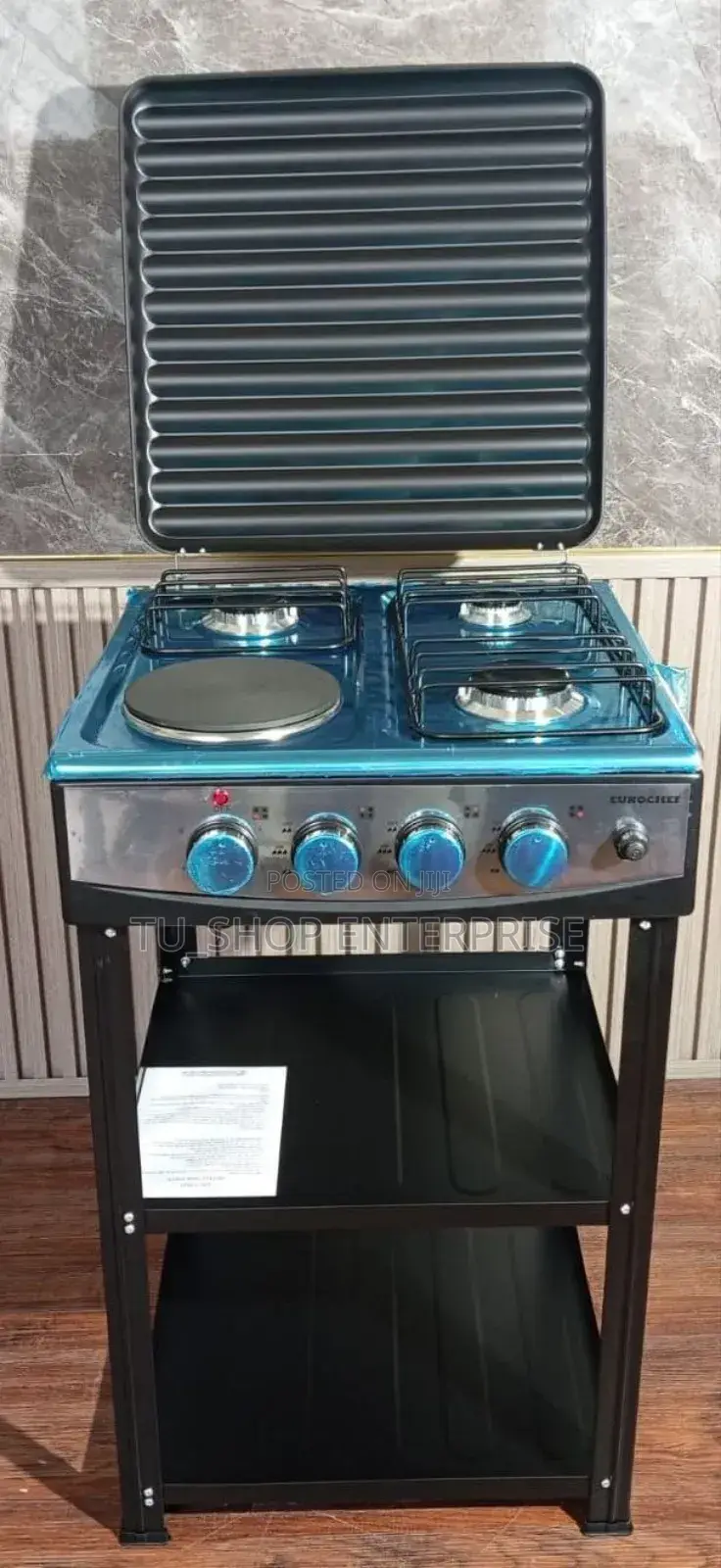Standing Cooket!!Eurochef 3 Gas +1 Electric R With Shelves