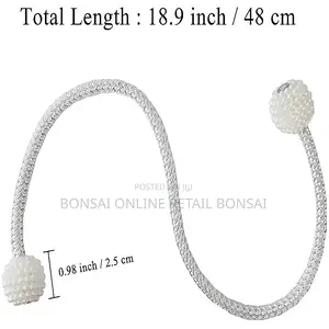 Magnetic Curtain Tiebacks – Flexible Decorative Holdbacks