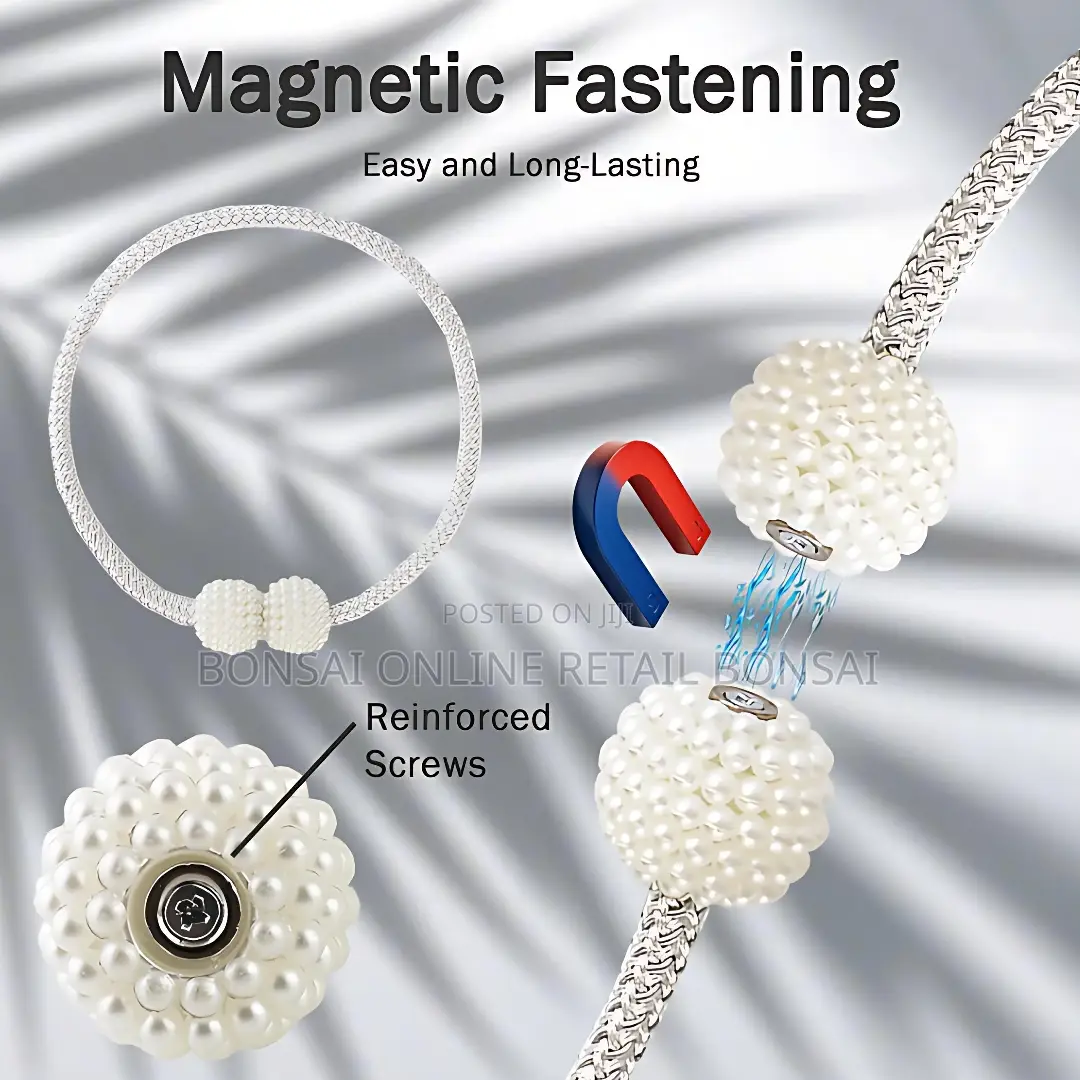 Magnetic Curtain Tiebacks – Flexible Decorative Holdbacks