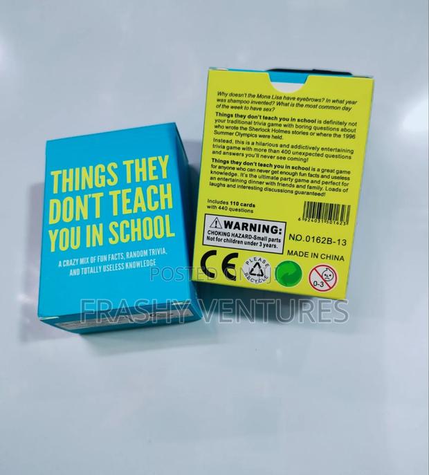 Things They Don't Teach You At School Games - main view