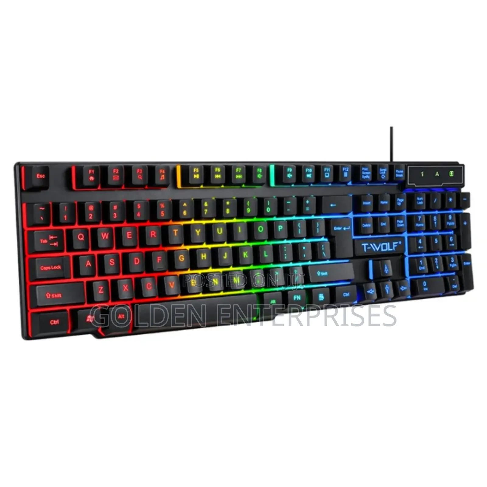 RGB Backlight Wired 100% Key Gaming Keyboard