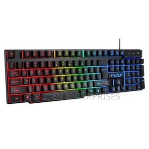 RGB Backlight Wired 100% Key Gaming Keyboard