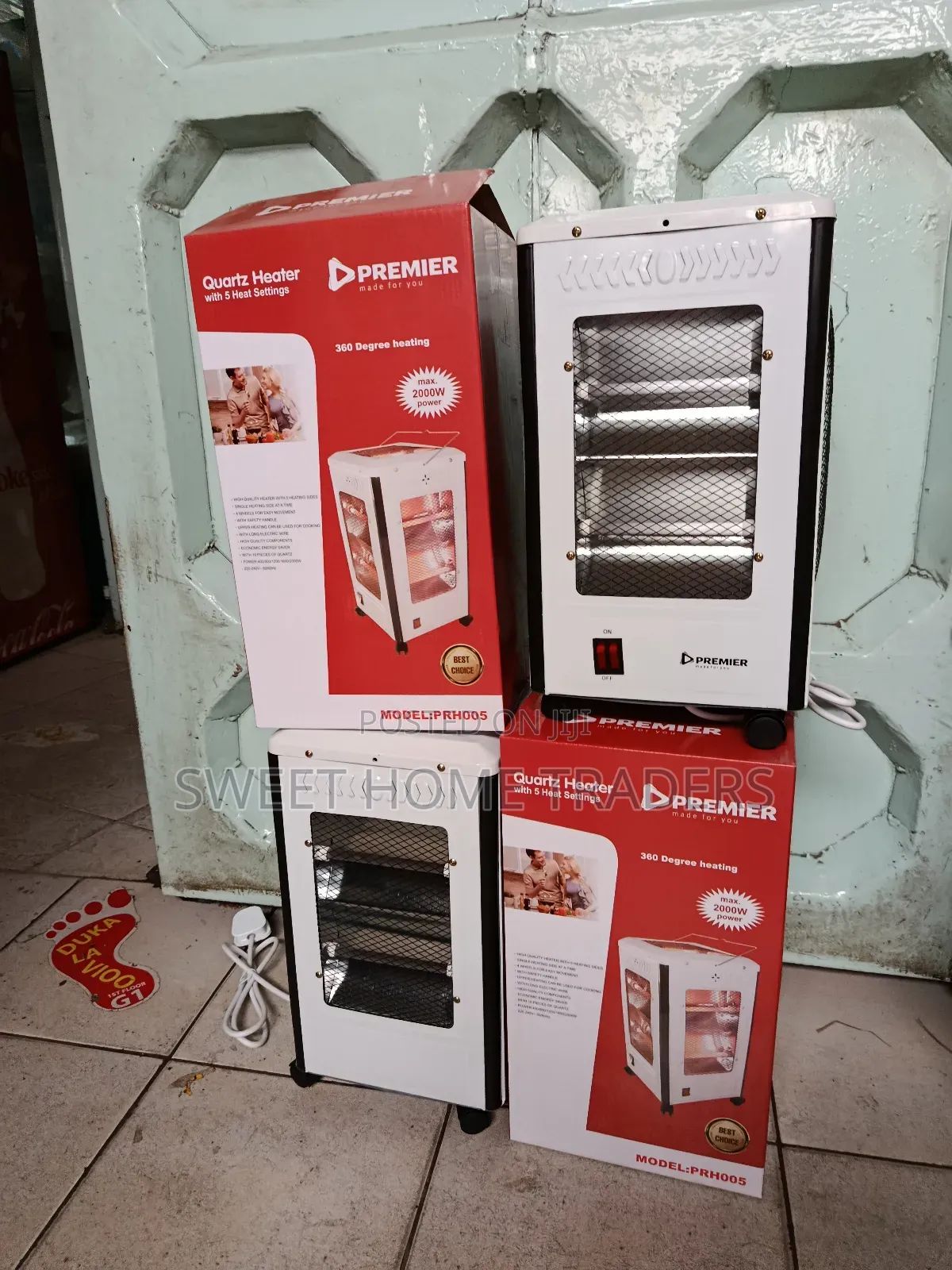 Room Heater With 5 Heat Settings With Safety Handle