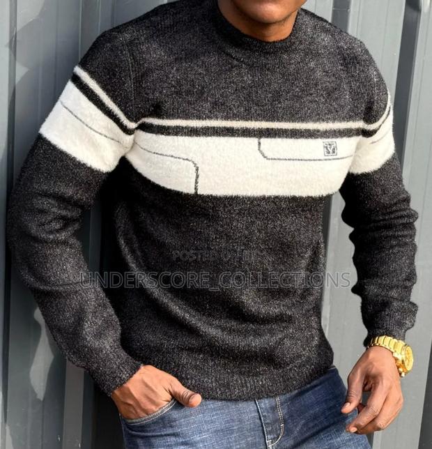 Black Sweaters With Round Stripes - main view
